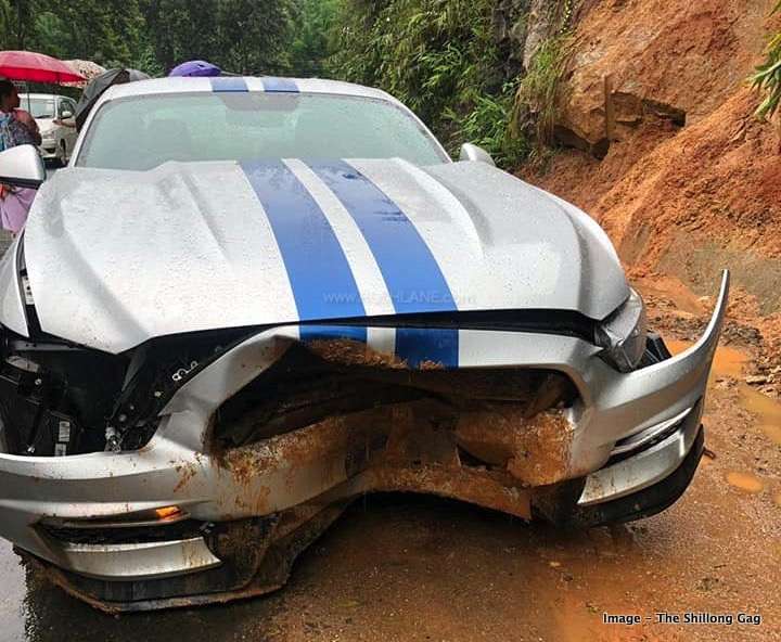 New Ford Mustang Crash