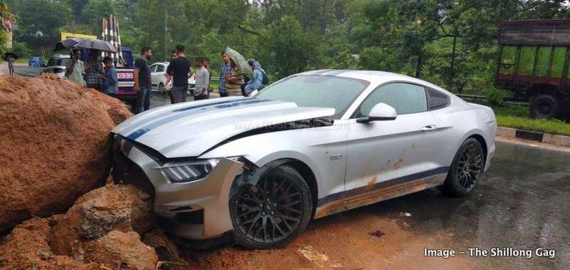 New Ford Mustang Crash