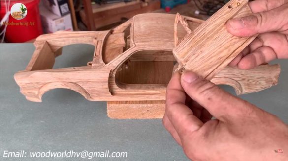 1967 Ford Mustang GT500 - Woodworking Art