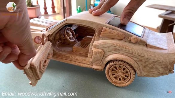 1967 Ford Mustang GT500 - Woodworking Art