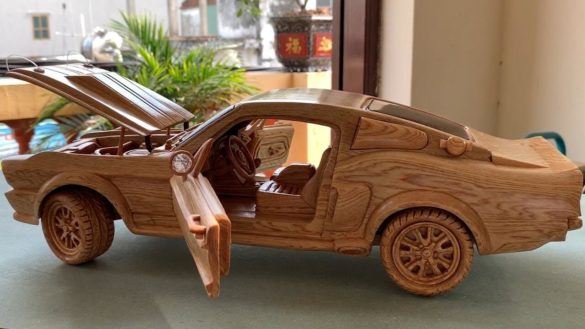Woodworking Art Ford Mustang
