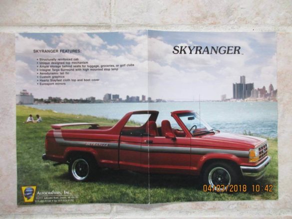 1991 Ford Ranger Skyranger Convertible